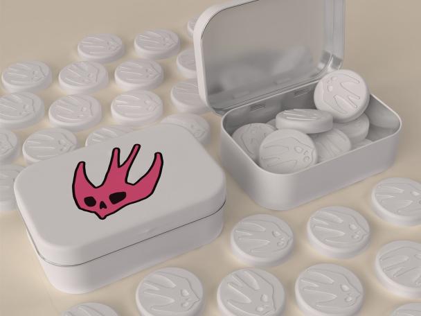 promotional logo mints personalised for womens fashion brand