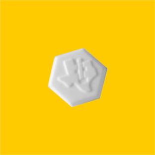 promotional peppermints with logo hexagon shaped