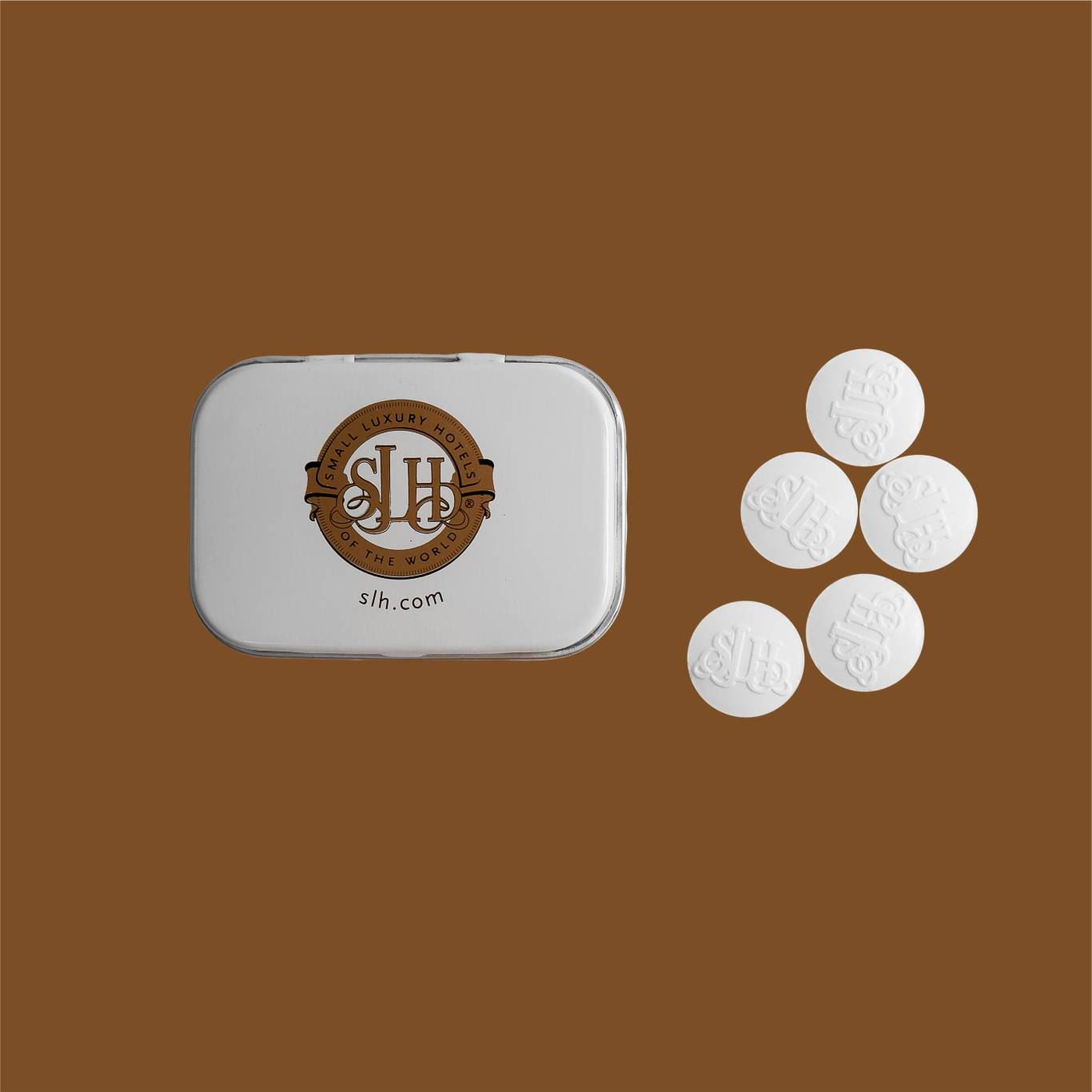 Imprinted Small Tins with Printed Mints